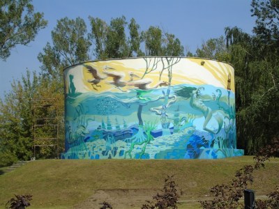 Mural w Parku Na Błoniach