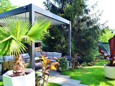 Trendy w projektowaniu pergoli ogrodowych z profilami metalowymi