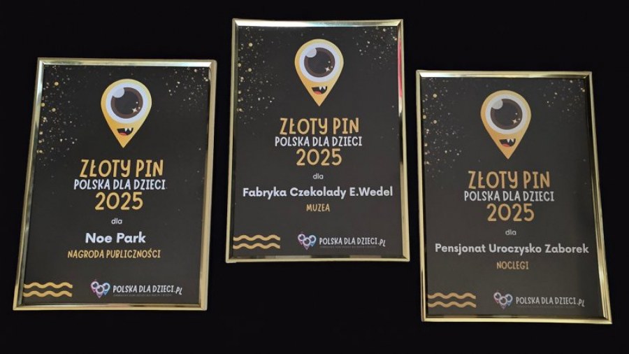 ZŁOTE PINY Polska dla Dzieci 2025 rozdane! Oto najlepsze miejsca dla rodzin z dziećmi w Polsce