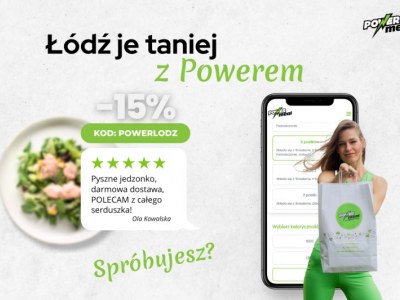 Łódź je 15% taniej z cateringiem dietetycznym Power Meal