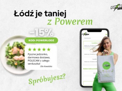 Łódź je 15% taniej z cateringiem dietetycznym Power Meal