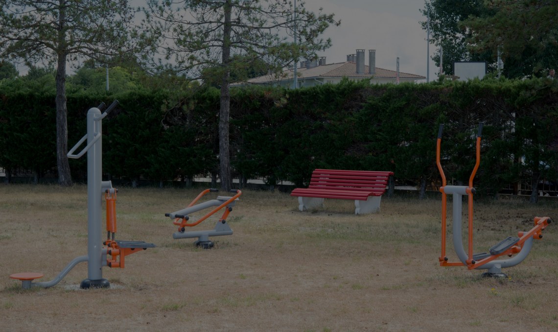 siłownia zewnętrzna w parku im. A. Struga