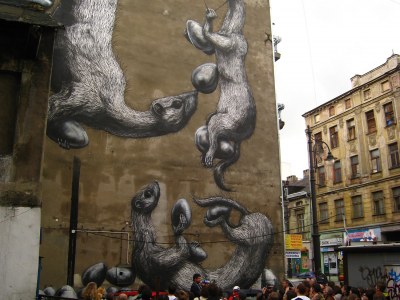 Mural - ROA (Belgia), 2013