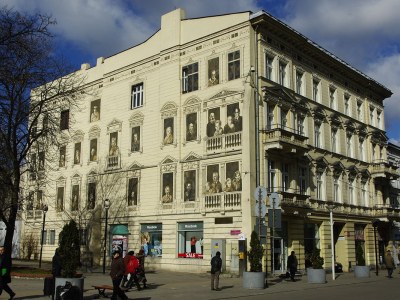 Mural - KRZYSZTOF JAŚKIEWICZ, „Łódź w Pigułce”, 2000