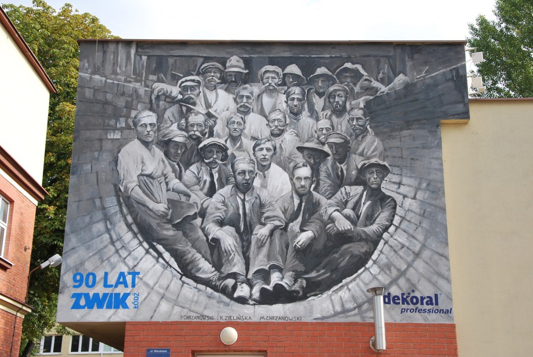 mural na 90-lecie Zakładu Wodociągów i Kanalizacji