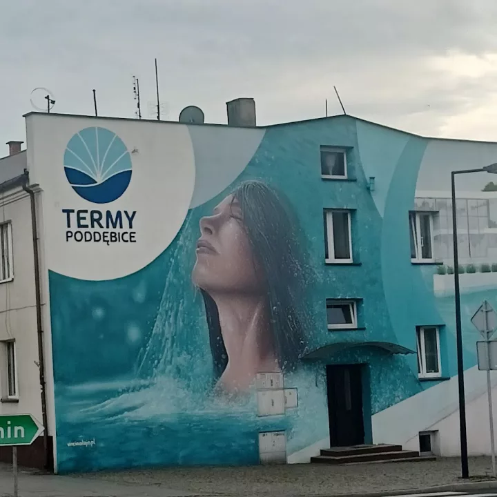 Mural „Termy Poddębickie”