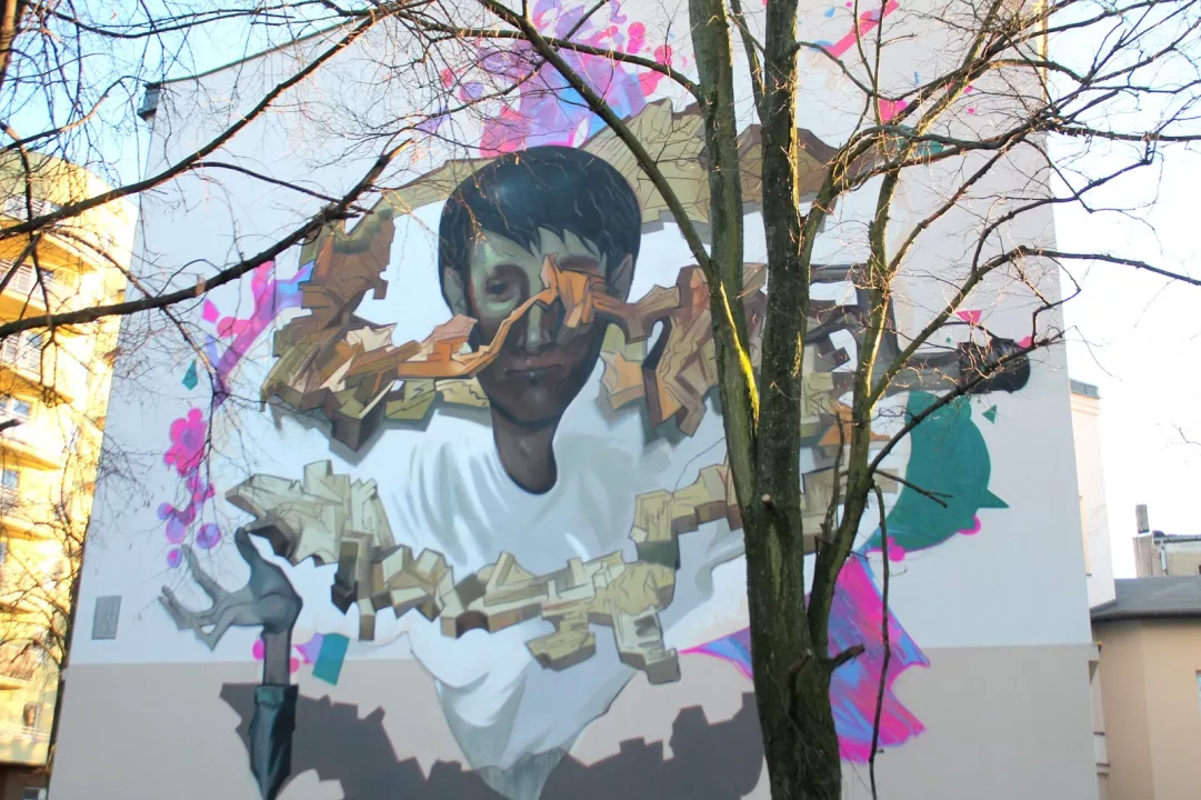 mural - CIĄGŁE MIASTO / CONTINUOUS CITY - Sebastian Bożek (Kraków), 2016