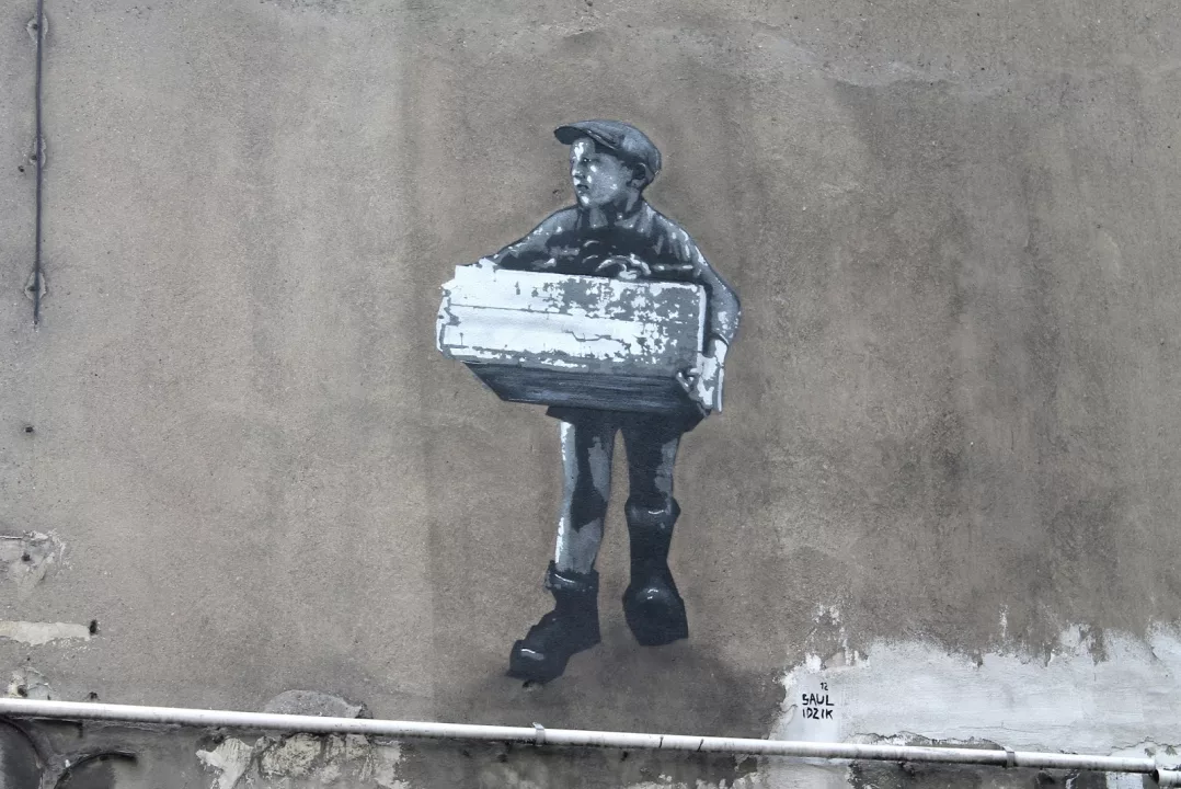 mural - Chłopiec z getta - Piotr Saul i Damian Idzikowski, 2016