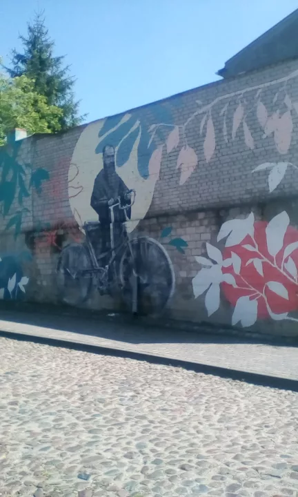 Mural Św. Maksymiliana Marii Kolbego
