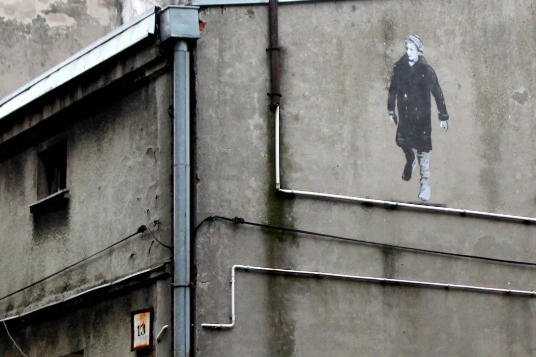 mural - Więzień obozu dla dzieci polskich - Piotr Saul i Damian Idzikowski, 2016