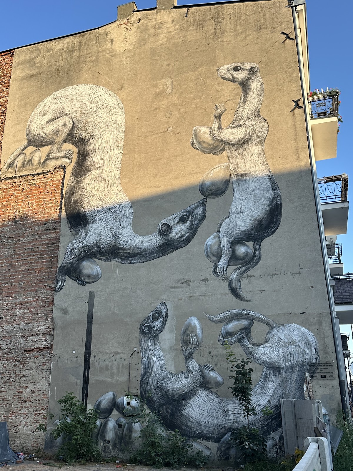 Mural wg projektu Tadeusza Piechury, 2012