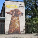 Mural Pies Anioł Stróż