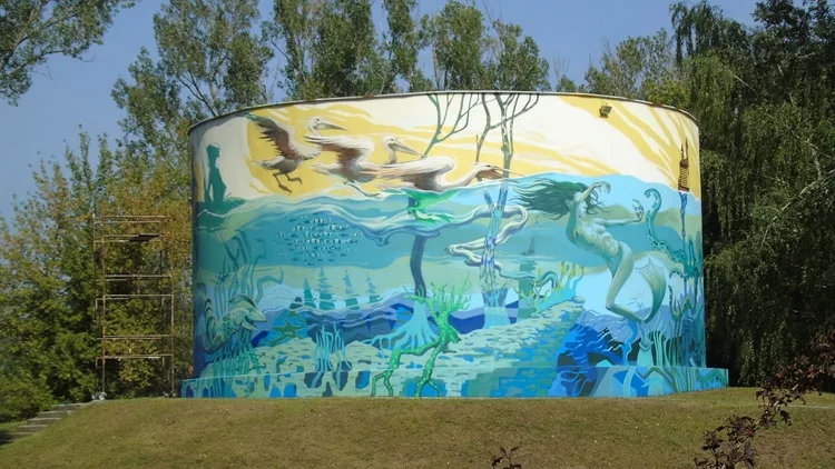 Mural w Parku Na Błoniach
