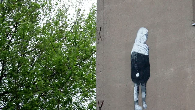 mural - Dziewczynka z getta - Piotr Saul i Damian Idzikowski, 2018