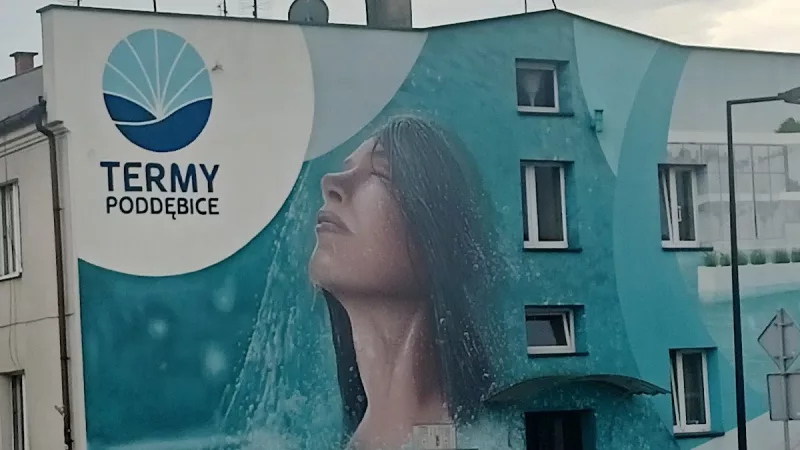 Mural „Termy Poddębickie”