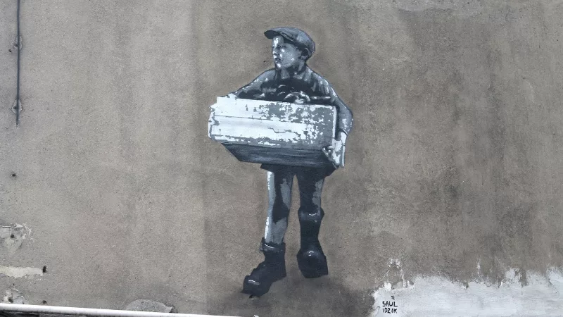 mural - Chłopiec z getta - Piotr Saul i Damian Idzikowski, 2016