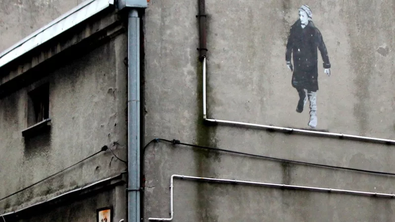 mural - Więzień obozu dla dzieci polskich - Piotr Saul i Damian Idzikowski, 2016
