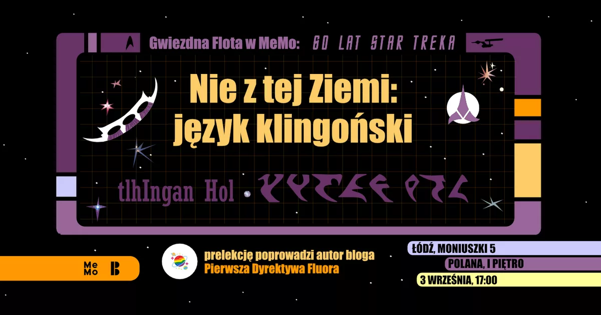 Nie z tej Ziemi - język klingoński | Prelekcja w Mediatece MeMo