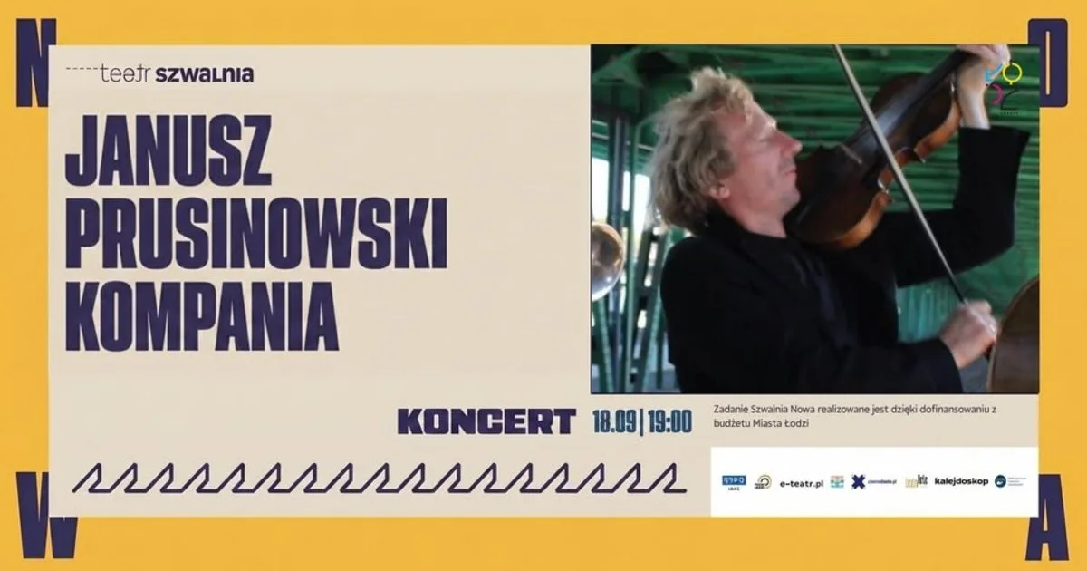 Janusz Prusinowski Kompania - koncert w Teatrze Szwalnia