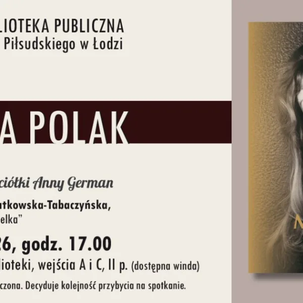 "My Anna. Memories of Anna German's Friend." Author Meeting with Adriana Polak | Wojewódzka Biblioteka Publiczna